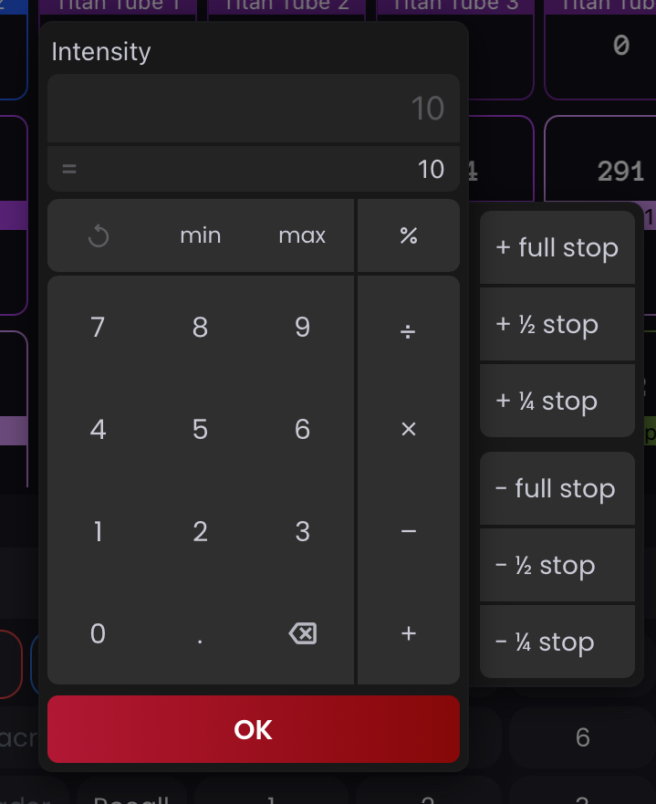 Sidebar Fixture Controls