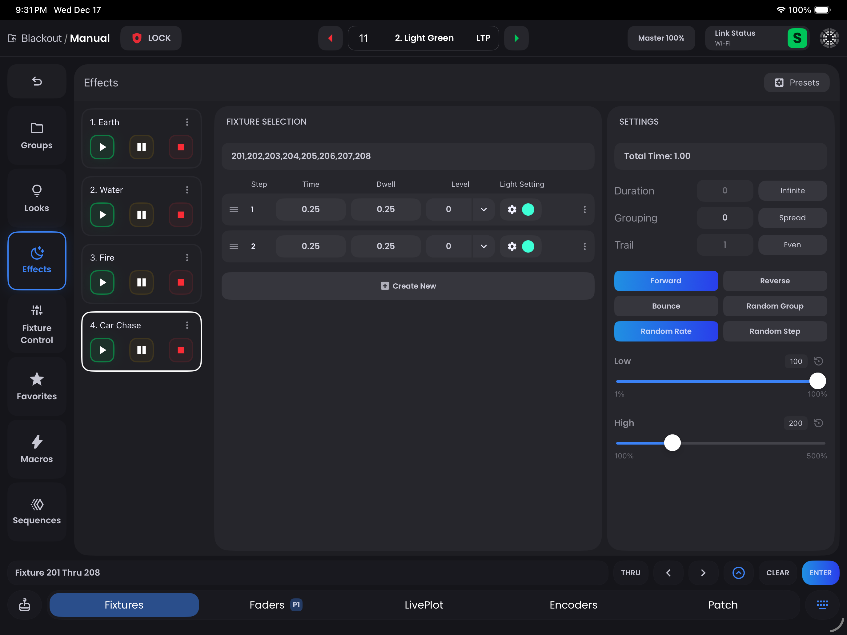 Effects Expanded Screen