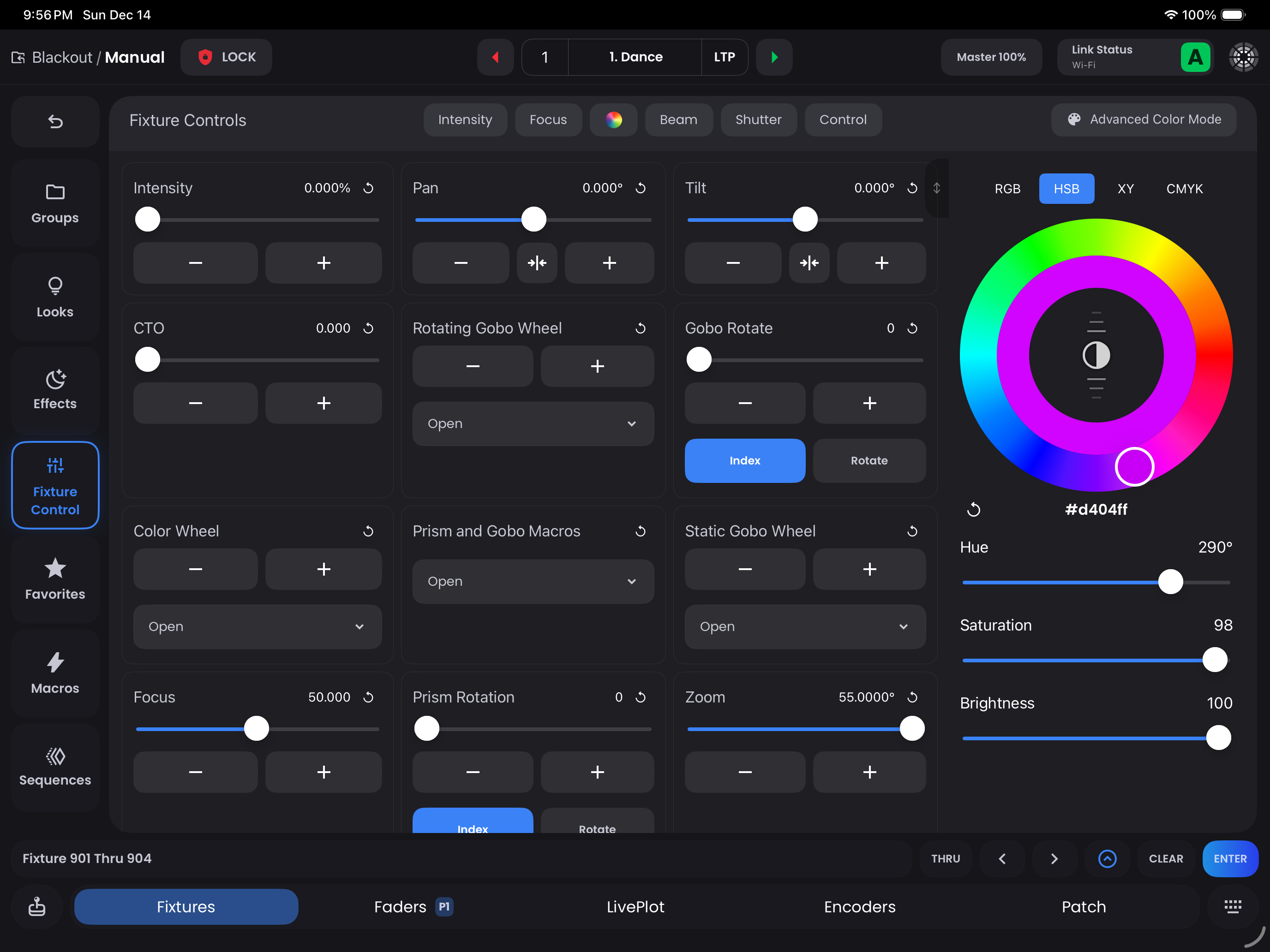 Fixture Controls Expanded