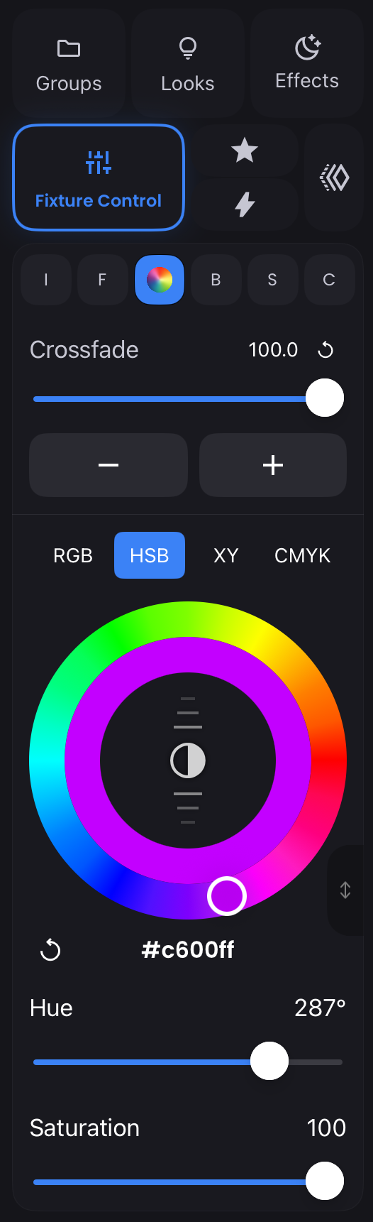 Sidebar Fixture Controls